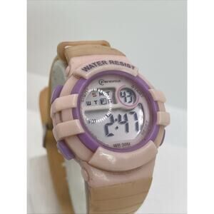 Womens Worn Digital Watch Works New Battery